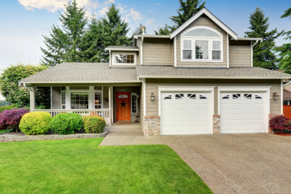 House with two car garage